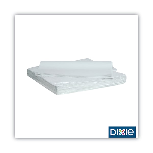 All-Purpose Food Wrap, Dry Wax Paper, 14 x 14, White, PK1000 PK